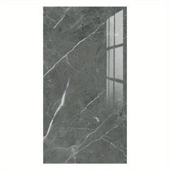 20/24/40pcs Waterproof Self-Adhesive Marble Wall Tile Stickers - Peel & Stick PVC/PE Foam Tiles with Contemporary Straight Puzzle Pattern, Washable & Removable for Bathroom, Kitchen, Living Room Home Decor, Vinyl Stickers Waterproof, Bathroom Renovations,