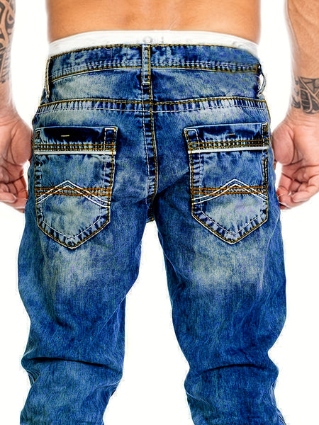 American Snowflake Jeans, Fashionable and Versatile Straight-Leg Pants