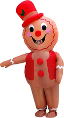 Christmas Gingerbread Man Inflatable Costume Christmas Party Blow-Up Costume Party Costume for Adult//Christmas Parade(Gingerbread Man)