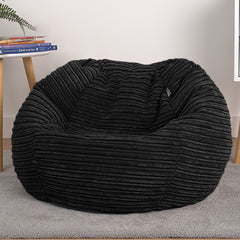 Corduroy Kids Bean Bag Chair with Filling Included - Lightweight Comfortable Beanbag Seat - Machine Washable Childrens Beanbag Furniture for Girls & Boys - 67 x 52cm
