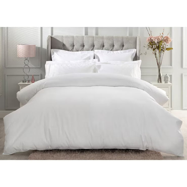 Belledorm Egyptian Cotton Sateen 1000 Thread Count White Duvet Cover, King