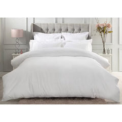 Belledorm Egyptian Cotton Sateen 1000 Thread Count White Duvet Cover, King