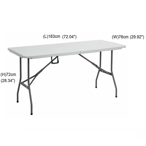 Foldable 6ft Heavy Duty Folding Catering Camping Trestle Picnic Bbq Party Table