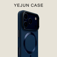 Phone Case: Metal Phone Case with Suction Ring for iPhone 17 Air 16 15 14 Pro Max Series Aluminum Alloy Solid Color Simple High End Feel Wear Resistant