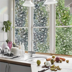 1 Roll Of Self-adhesive PVC Glass Static Window Film Window Sticker, Suitable for Floor-To-Ceiling Windows in Bathrooms And Restrooms, UV Resistant, Transparent And Opaque Window Film for Living Room Home Decoration