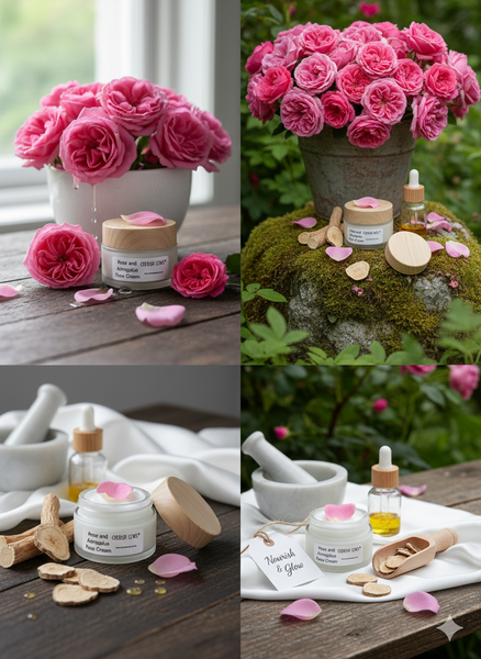 🌹 Rose Astragalus Botanical Face Cream with Damask Rose Otto Essential Oil- CHERISH LEWIS Made to Order