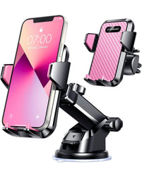 VANMASS 【New Upgrade BEST】 Car Phone Holder 【Ultimate Version True Military-Grade】 Mobile Cell Mount Windscreen Dashboard Vent Van Automobile Cradle for Iphone 16 15 14 13 Samsung All Smartphones