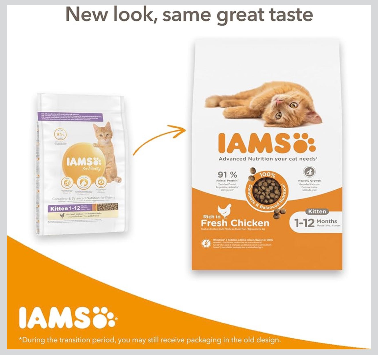 IAMS for Vitality Dry Kitten Food with Fresh Chicken