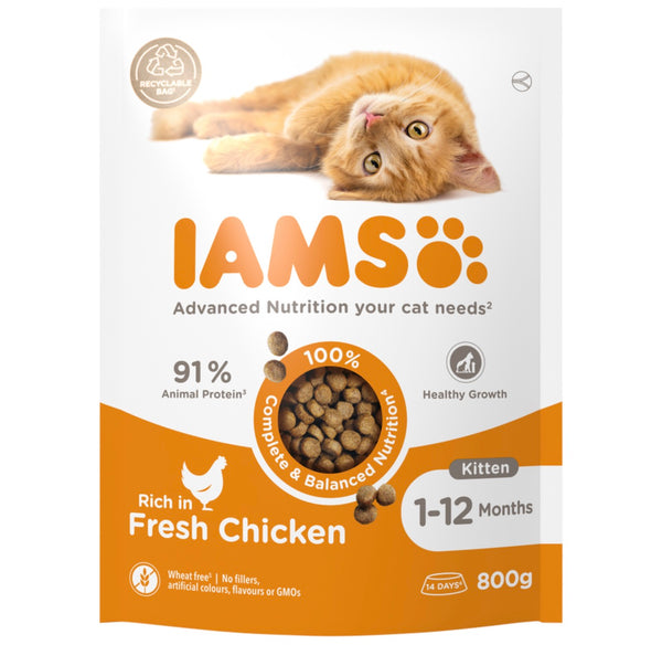 IAMS for Vitality Dry Kitten Food with Fresh Chicken