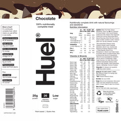 Huel Complete Meal Drink Chocolate, 8 X 500Ml