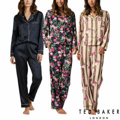 Ted Baker Ladies Satin PJ Set in 3 Colors