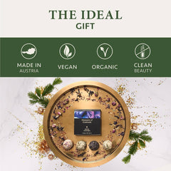 Satin Naturel Luxury Gifts for Women - 4X Organic Handmade Bath Bombs with Natural Essential Oil - Gifts for Her - Gifts for Girls - Bath Bombs for Women - Premium Gift Box