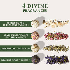 Satin Naturel Luxury Gifts for Women - 4X Organic Handmade Bath Bombs with Natural Essential Oil - Gifts for Her - Gifts for Girls - Bath Bombs for Women - Premium Gift Box
