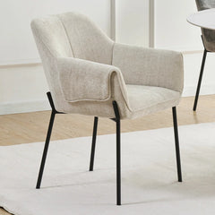 Manila Natural Fabric Dining Chair, 2 Pack