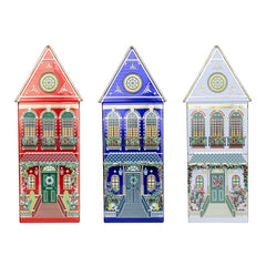 The Silver Crane Co Winter Festive Houses Speculoos Cookies, 345G in 3 colors