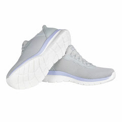 Skechers Ladies Swift Fit Bountiful Trainer in Black/ Grey