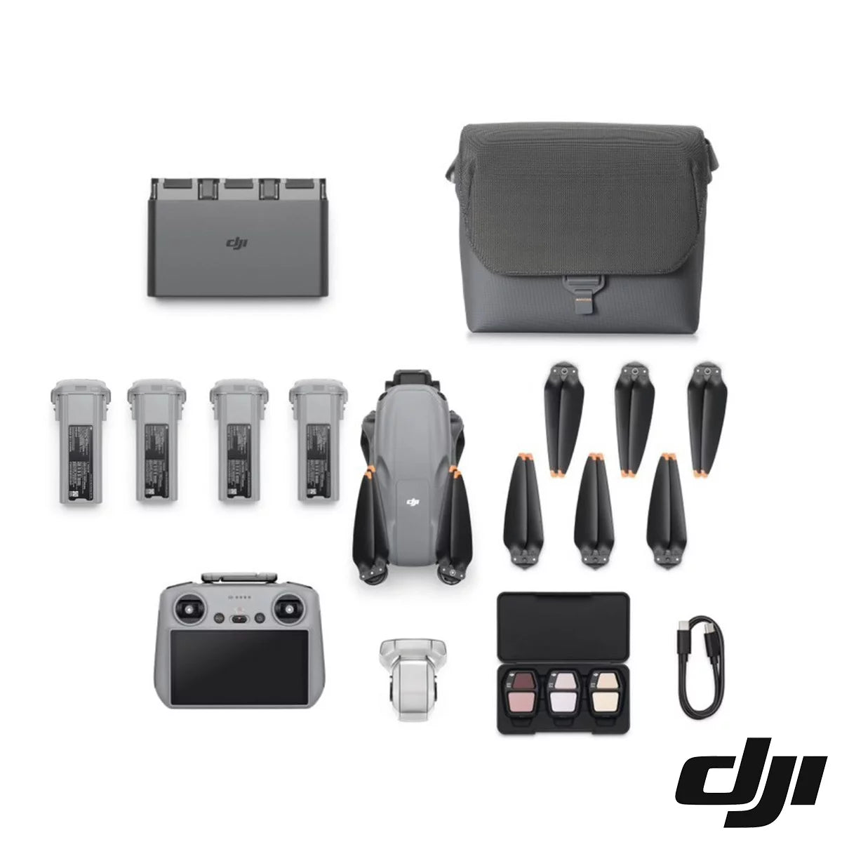 DJI Air 3S Fly More Combo (RC 2) & Additional Battery Bundle