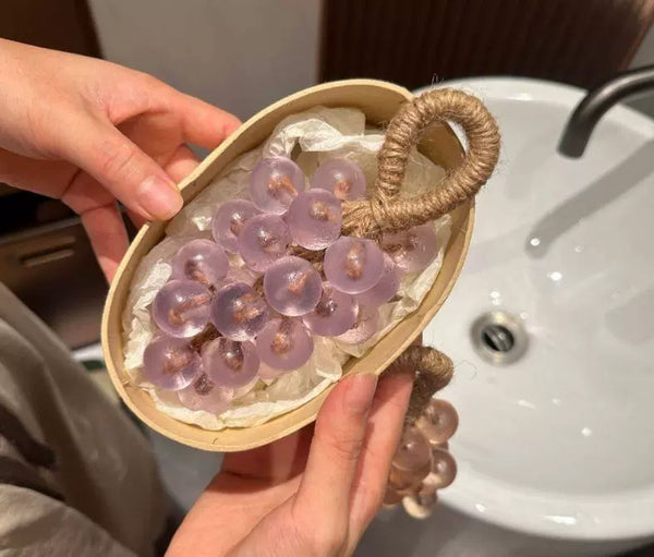 Crystal Grape Handmade Soap – Essential Oil Bar for Face, Hand & Bath, Transparent Cleanser