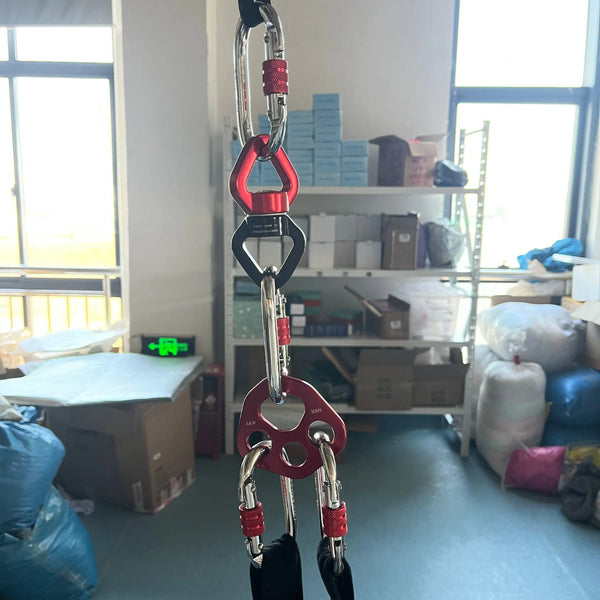2 Meters Suspension Rope Belt Double Loop Aerial Loops Aerial Straps Ropes Aerial Acrobatics Body Loop Trap Circus Apparatuses