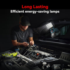 21V Portable LED Work Light, Outdoor Flashlight, Spotlight, Work Light, On-site Lighting, Workplace Lighting, with One Battery, Outdoor Construction Site Lighting, Christmas Gift,