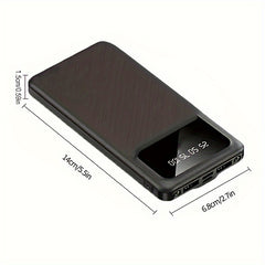 10000/20000mAh Large Capacity Portable Power Bank | Suitable for Charging Android Electronics/Mobile Phone Devices, Equipped with LED Display, Dual Output Ports, Multiple Colors to Choose From, USB Type-A Connector, Lithium Polymer Battery