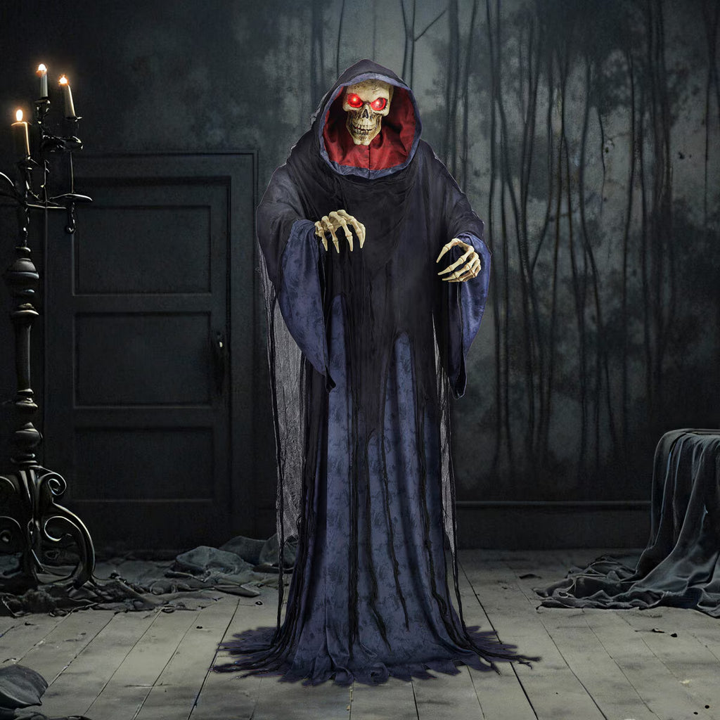 Halloween Rise up Reaper Animatronic with LED Eyes