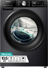 Hisense 1Q Series WF1Q8041BW Freestanding 8 KG Front Load Washing Durable Inverter Machine, Steam Wash, Quick Wash, 15 Washing Programs 1400 RPM White - Energy Rating A