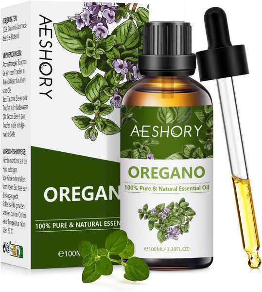 AESHORY Rose Essential Oil 100Ml, 100% Pure Natural Rose Oil for Diffuser, Humidifier, Aromatherapy, Better Sleep, Skin Care, Perfume & Candle Making