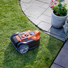 Lawnmaster Ocumow® 18 Autocharging Vision Robot Lawn Mower with Charging Station. No Boundary Wire or App Needed. Robot Mower with Drop & Mow for Multiple Lawns. for Small to Large Lawns up to 800M2