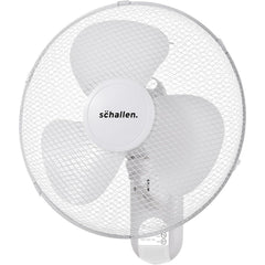 Schallen White 16 Inch Wall Mounted Fan 40cm Oscillating Cooling Fan with Remote Control, 3 Speed Settings, Timer Function, Adjustable Tilt Air Circulator Wall Fan for Bedroom, Kitchen, Office, Garage, Home Cooling Fan UK Plug