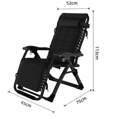 NEW Zero Gravity Chair Reclining Sun Lounger Outdoor Garden Folding Adjustable