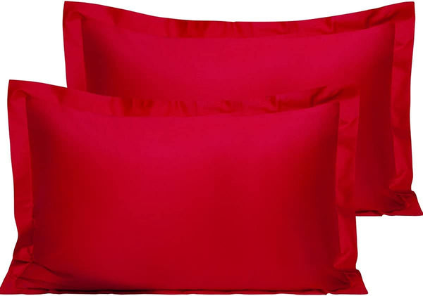 Pack of 2 Softtouch Ultra-Fine Pillowcases, 200Tc Pure 100% Polycotton Envelope Closure Pillow Covers, Available in a Variety of Colors, Fade-Resistant Fabric Bedding, Suitable for Various Style Settings, Machine Washable.