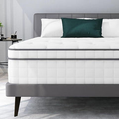 Lazzo Rocco 1st Generation 5FT White Mattress – 10.6 Inch Innerspring Hybrid with Pocket Spring & Breathable Foam, Medium Plush for Cool Comfort Sleep twin size mattress memory