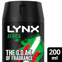 Lynx Body Spray Africa, 6 X 200Ml