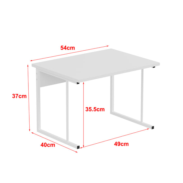 2-Tier Microwave Oven Shelf Stand, Kitchen Countertop Storage Rack Spices Rack Freestanding, Home Office Printer Stand Multifunctional Unit Shelving Wood Top Metal Frame