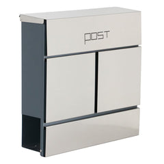 Phoenix Estilo Top Loading Letter Box MB0124KS in Stainless Steel with Key Lock