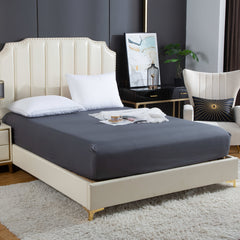 Soft And Breathable Bedding Solid Color Washable Fitted Sheet