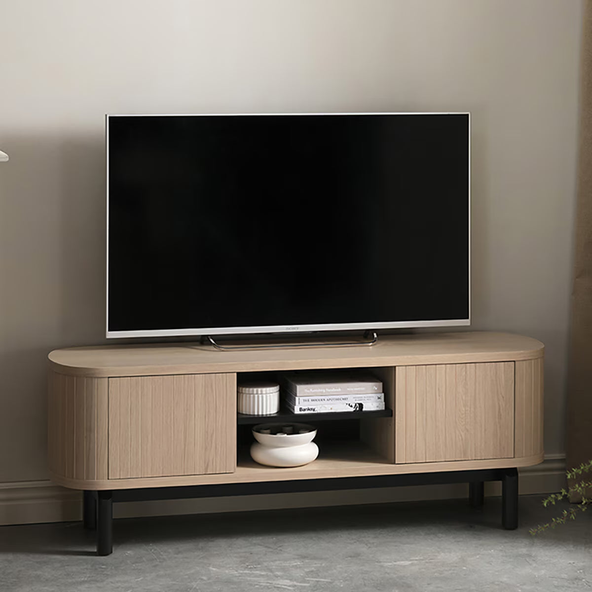 Bentley Designs Vega Scandi Light Oak Entertainment Unit for Tv'S up to 55