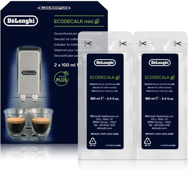 De'Longhi Ecodecalk Descaler DLSC500, 5 Decalcification Doses, Coffee Machine Descaler, Coffee Machine Maintenance Accessory, Plant-Based Ingredients, Bottle with 5 Doses, 500Ml
