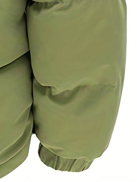 Men's Thick Winter Jacket - Warm Windproof Hooded Coat, Polyester Filled for Cold Weather, Outdoor Activities - Suitable for Teens and Adults, Seasonal Layering, Casual Outerwear, Comfortable and Warm