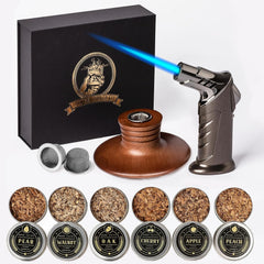 Combojoy Bourbon Gifts for Men - Cocktail Smoker Kit with Torch and Wood Chips for Whiskey, Bourbon, Old Fashioned Cocktail Kit, Whiskey Gifts, for Dad, Husband and Cocktail Lovers