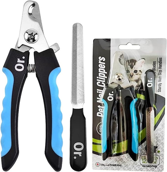 Or. Dog Nail Clippers for Large, Medium and Small Breed Professional Pet Nail Clipper Suitable for Cats, Rabbits and Guinea Pigs With Safety Lock and Protective Guard to Avoid Over Cutting