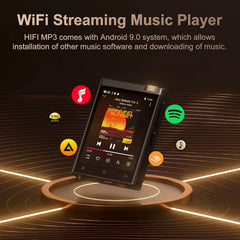 Hi-Fi MP3 Player with Bluetooth and Wifi,  Lossless DSD High-Resolution Digital Audio with 64GB Memory Card up to 1TB