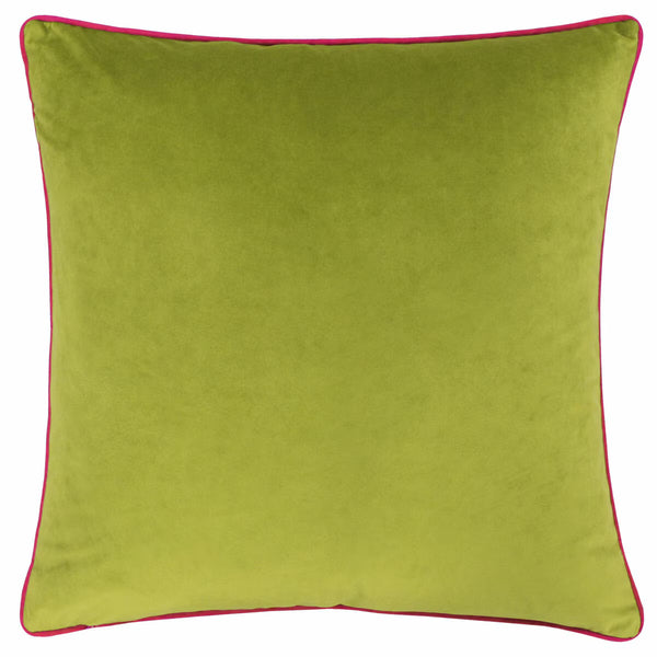 Furn Meridian Green Velvet Feather Fill Cushion, 55 X 55 Cm