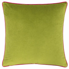 Furn Meridian Green Velvet Feather Fill Cushion, 55 X 55 Cm