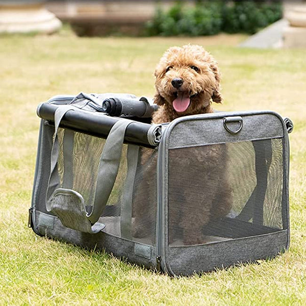 Large Pet Carrier Bag Portable Soft Fabric Fold Dog Cat Puppy Travel Bag in UK