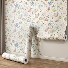 Self-Adhesive Flowers Wallpaper - Pink Boho Self-Adhesive Removable Wall Stickers, Waterproof PVC Contact Paper for Living Room, Cabinets, Bedroom, Kitchen Furniture Refurbishment Wallpaper | Easy Home Decor (59.99cm X 3.02meter) Rentals Friendly