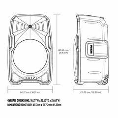 ION Audio Total PA Apex Battery-Powered PA Speaker with Wireless Microphone and Dynamic Lights