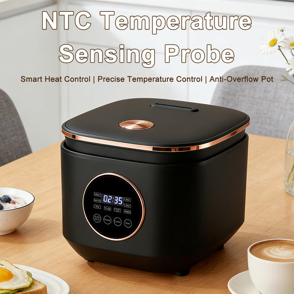5L Digital Rice Cooker, 8 Cooking Functions with Steamer, Quick Rice, Porridge, Soup, 12H Timer & Auto Keep Warm, Non-Stick Electric Cooker for Home