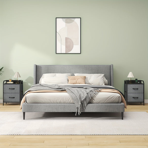 2 Drawers Bedside Table, Small Nightstand For Bedroom, Chest Of Drawers Bedroom, Storage Drawers For Living Room, Hallway